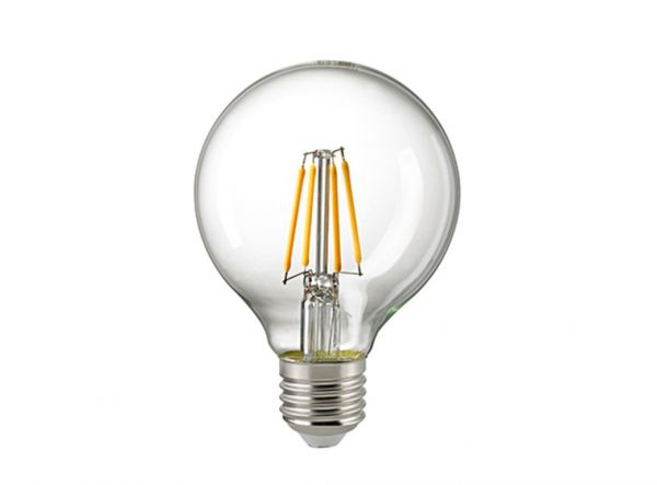 LED Filament Leuchtmittel Globe klar 7W E27 806lm 2700K dimmbar