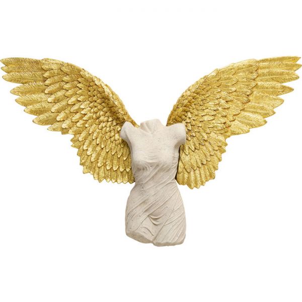 Wandobjekt Guardian Angel Female handgearbeitet Unikat 71x124x17,8cm