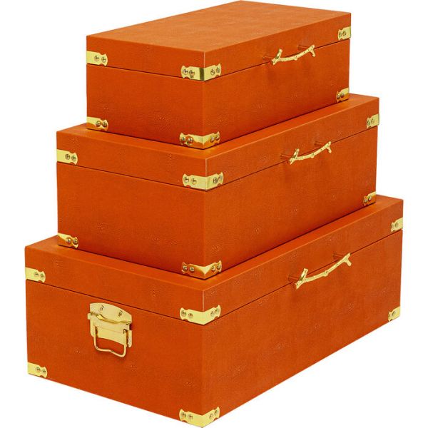 Box Noah 3er Set Orange 20x56x3cm