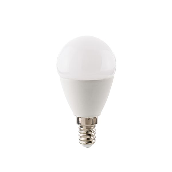 LED Leuchtmittel Ecolux Kugel opal 5,5W E14 470lm 2700K~2200K Dim-To-Warm