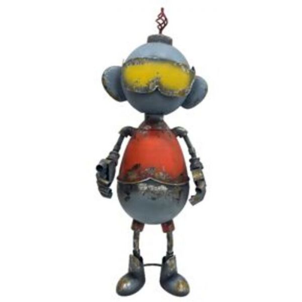 Deko Figur Robot Anthony handgearbeitet Unikat 92,1x36,2x29,9cm