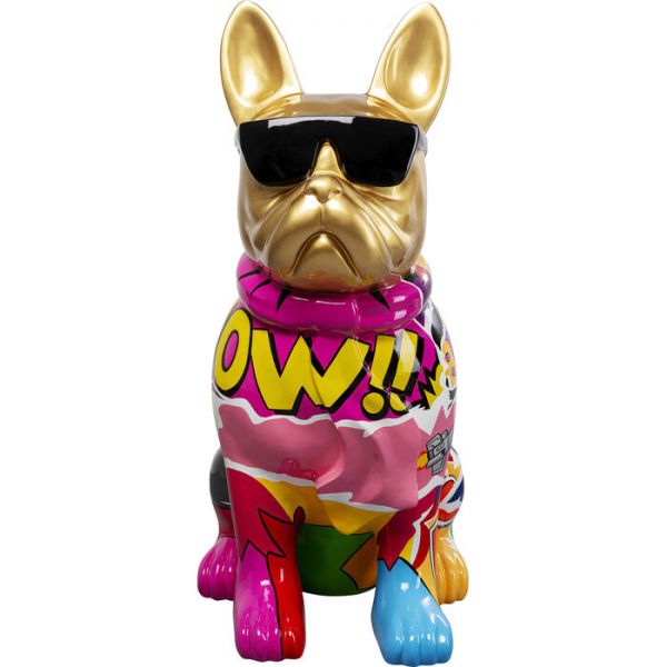 Deko Figur Graffiti Dog Colore handbemalt Unikat 49x24x8