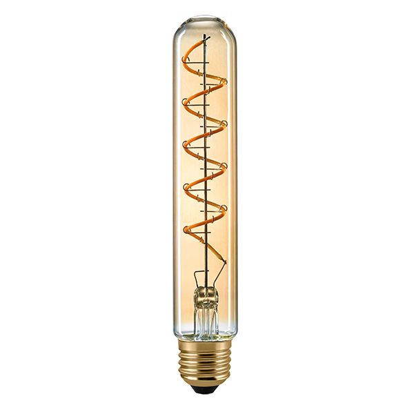 LED Filament Leuchtmittel Röhre T32 Curved Gold 4W E27 250lm 1800K dimmbar