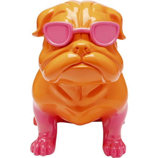Deko Figur Fashion Dog Pink handbemalt 37x23,5x43cm