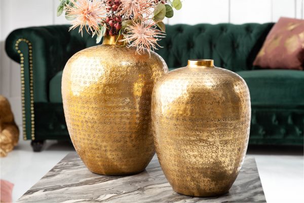 Vase ORIENTAL Gold groß 33cm