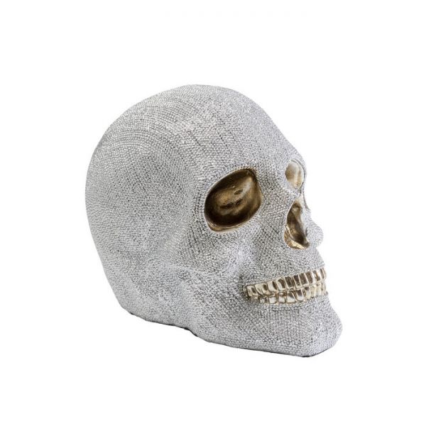Deko Figur Spardose Skull Crystals handgearbeitet Unikat 17x14x22,5cm
