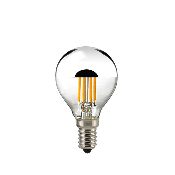 LED Filament Kopfspiegellampe silber 4,5W E14 400lm 2700K dimmbar