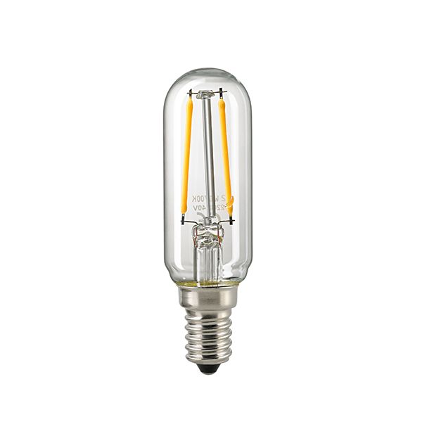 LED Filament Leuchtmittel Röhre T25 Klar 4,5W E14 470lm 2700K dimmbar