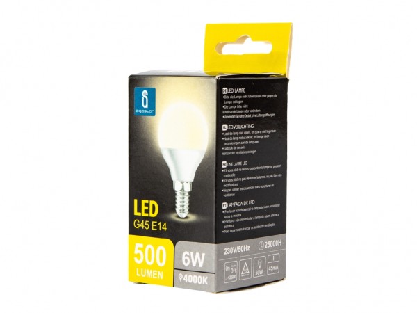 LED Leuchtmittel A5 G45 6W E14 4000K neutralweiss